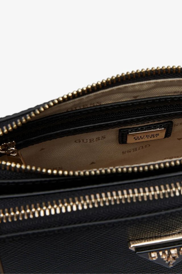 Guess Errin Frame Clutch Kadın El Çantası Siyah