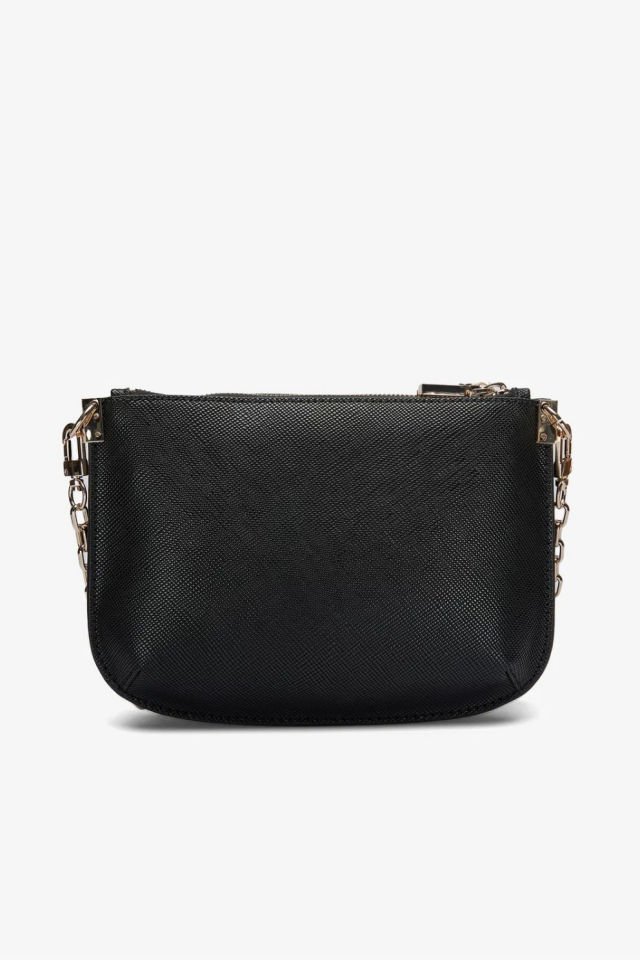 Guess Errin Frame Clutch Kadın El Çantası Siyah