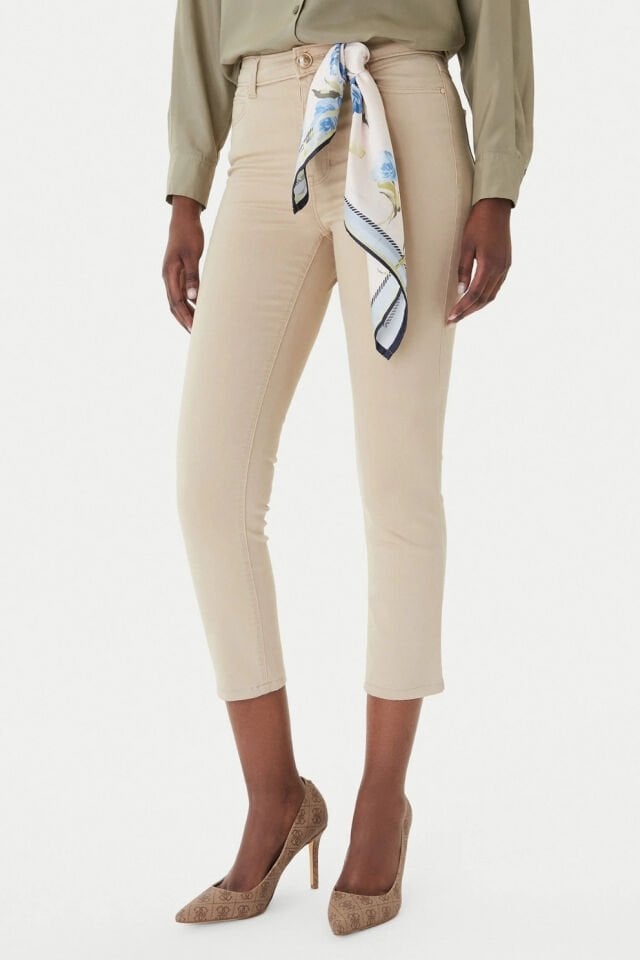 Guess Bej Dar Kesim Kot Pantolon