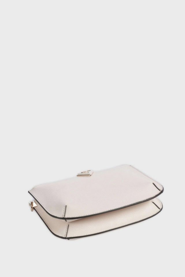 Guess Errin Frame Clutch Kadın El Çantası Krem