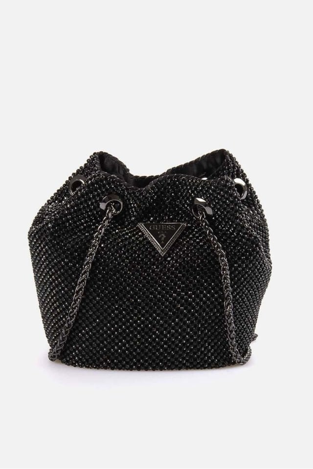 Guess Zalina Kapaklı El Çantası Siyah