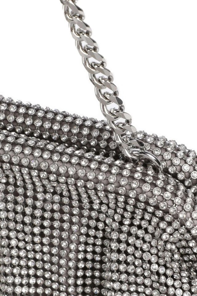 Guess Zalina Omuz Çantası Alüminyum Gümüş