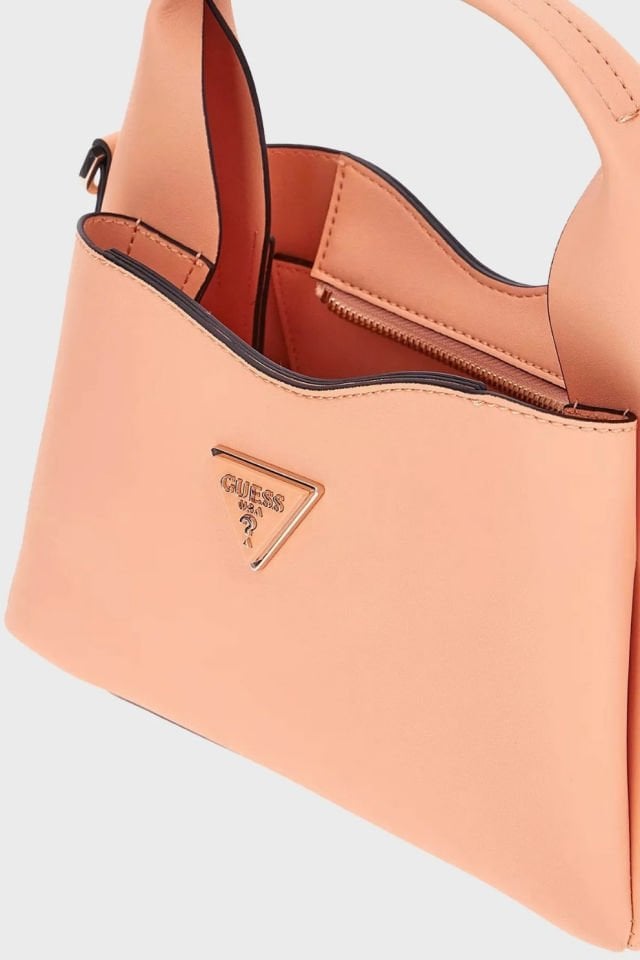 Guess Iwona Logolu Çıkarılabilir Uzatma Askılı Çanta Pembe