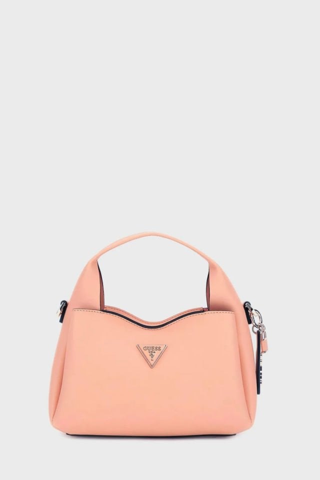 Guess Iwona Logolu Çıkarılabilir Uzatma Askılı Çanta Pembe