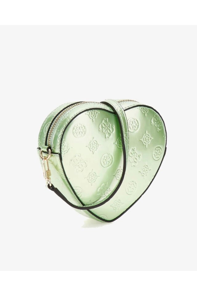 Guess Arnela 4G ve Peony Logolu Mini Çapraz Çanta Yeşil