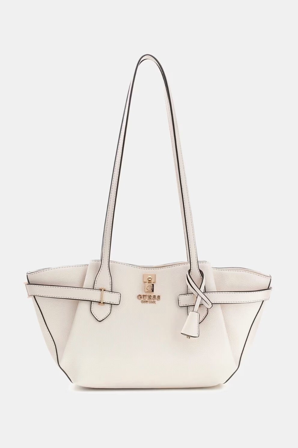 Guess  Yesba Saffiano Omuz Çantası Krem