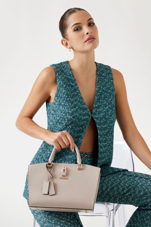 Guess Queensland El Çantası Bej