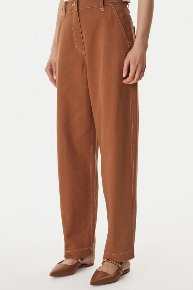 Guess Camel Geniş Paçalı Pantolon