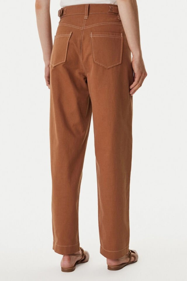 Guess Camel Geniş Paçalı Pantolon