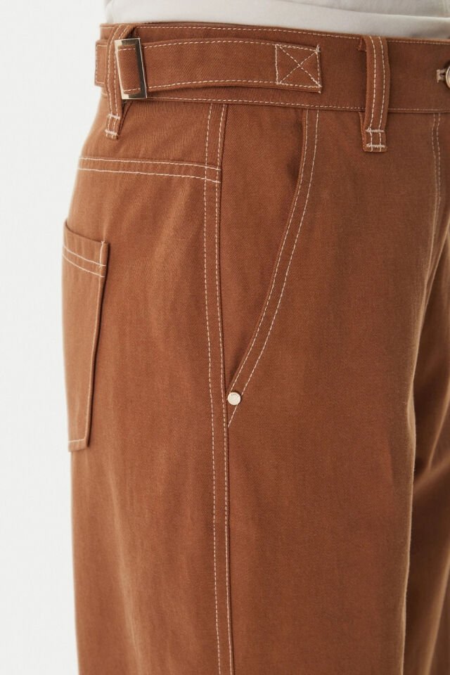 Guess Camel Geniş Paçalı Pantolon