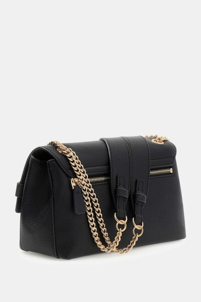 Guess Yesba Dönüştürülebilir Çapraz Askılı Kadın Siyah Omuz Çantası