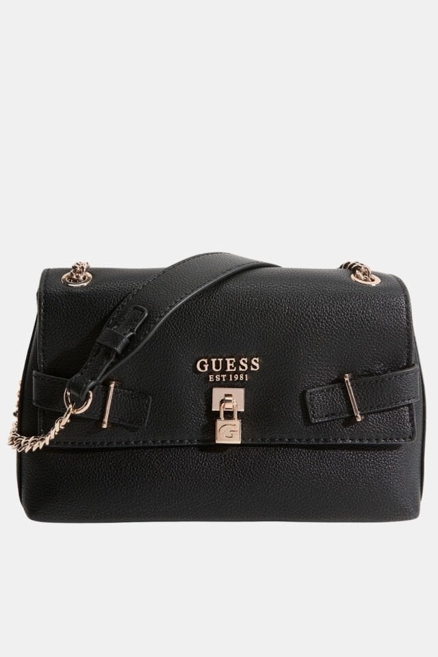 Guess Yesba Dönüştürülebilir Çapraz Askılı Kadın Siyah Omuz Çantası