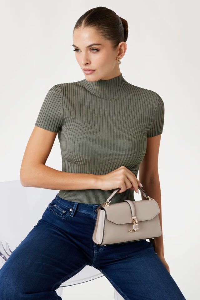 Guess Queensland Mini El Çantası Bej