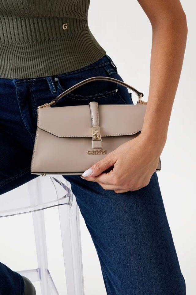 Guess Queensland Mini El Çantası Bej