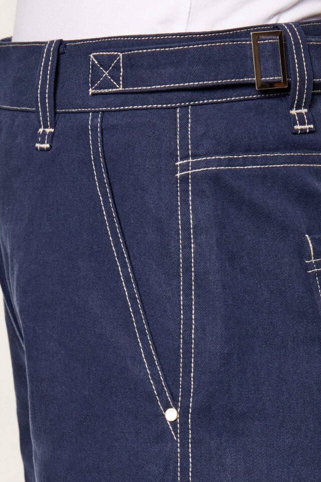 Guess Geniş Paçalı Kot Pantolon Normal Kesim Yüksek Bel