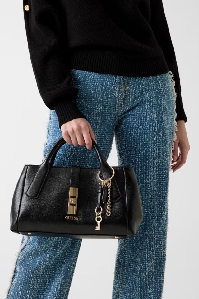Guess Brooke Charm El Çantası Siyah