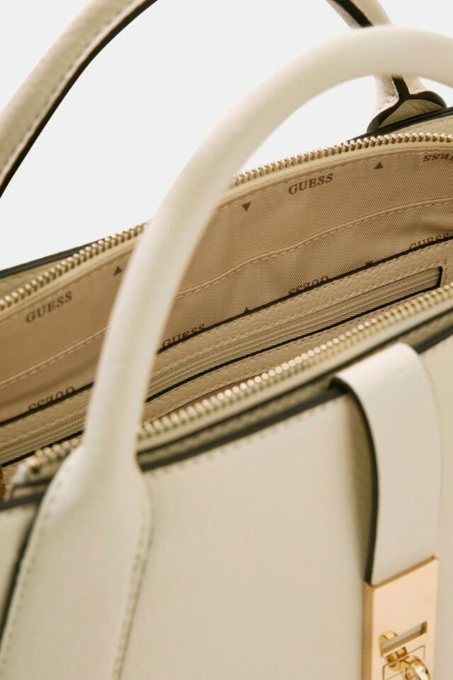 Guess Brooke Charm El Çantası Krem