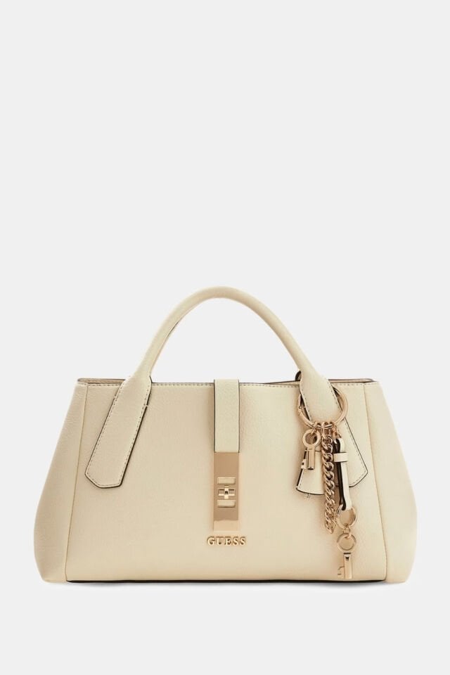 Guess Brooke Charm El Çantası Krem