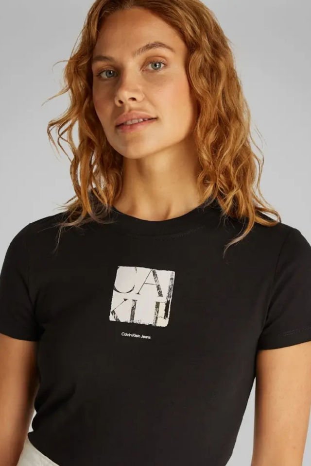 Calvin Klein Grafik Tişört Siyah
