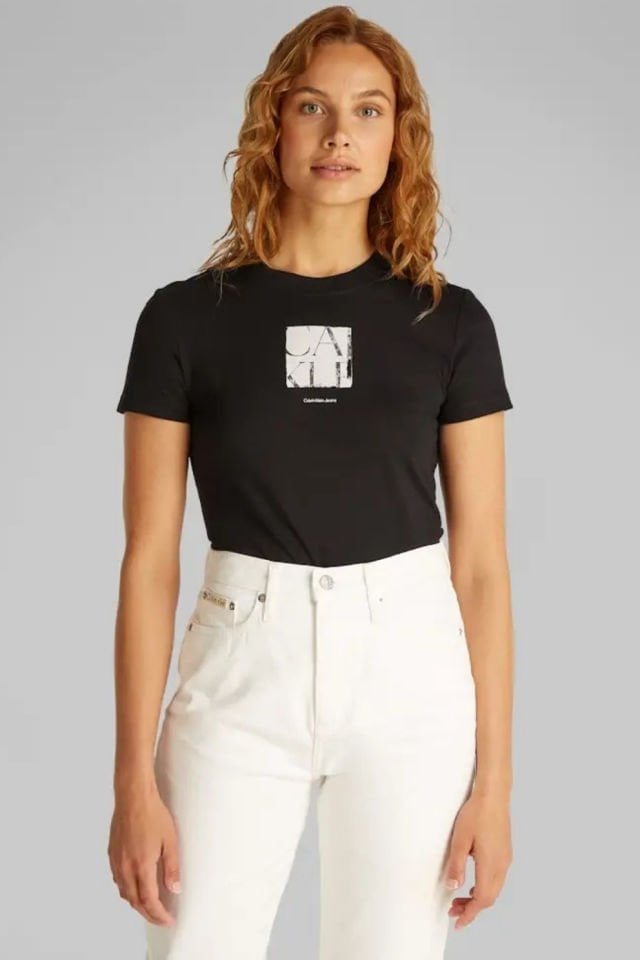 Calvin Klein Grafik Tişört Siyah