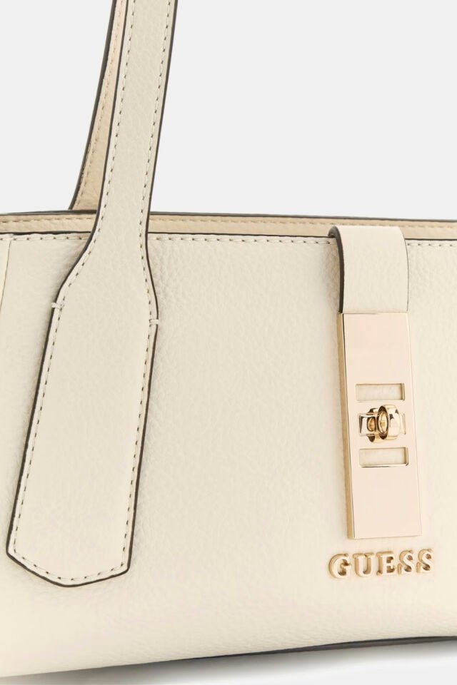 Guess Brooke Charm Omuz Çantası Krem