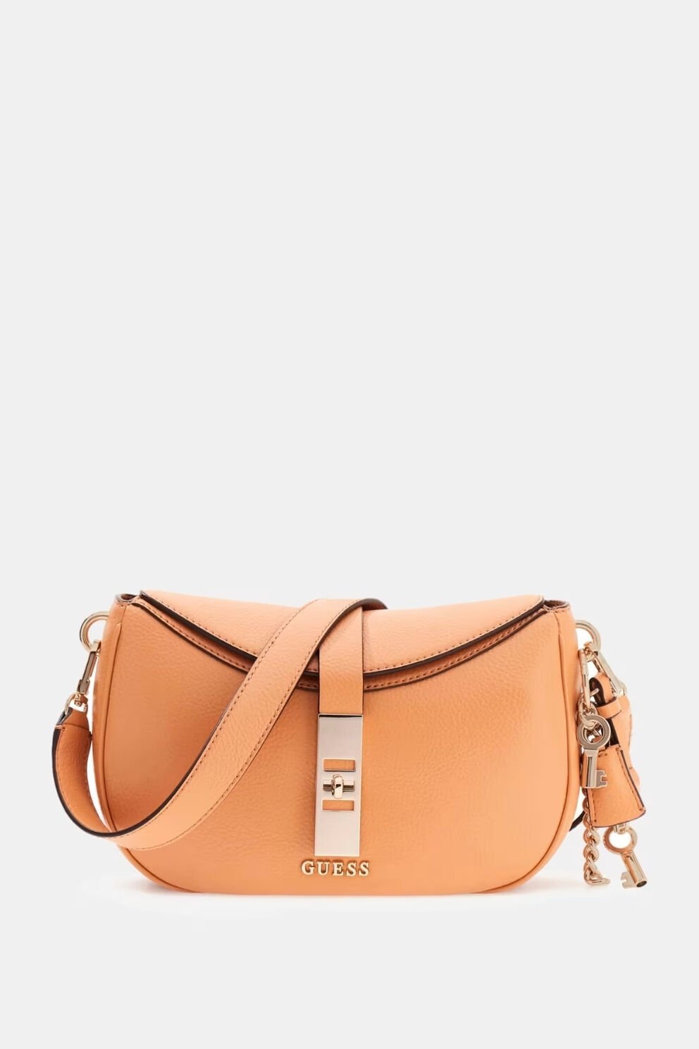 Guess  Brooke Charm Omuz Çantası Turuncu