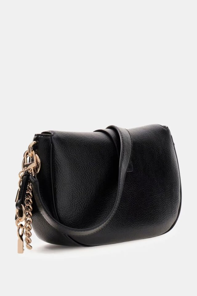 Guess  Brooke Charm Omuz Çantası Siyah