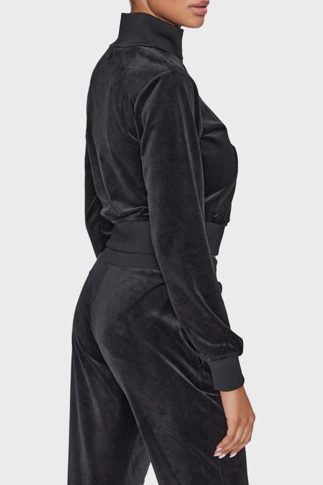 Guess Kadife Sweatshirt Siyah