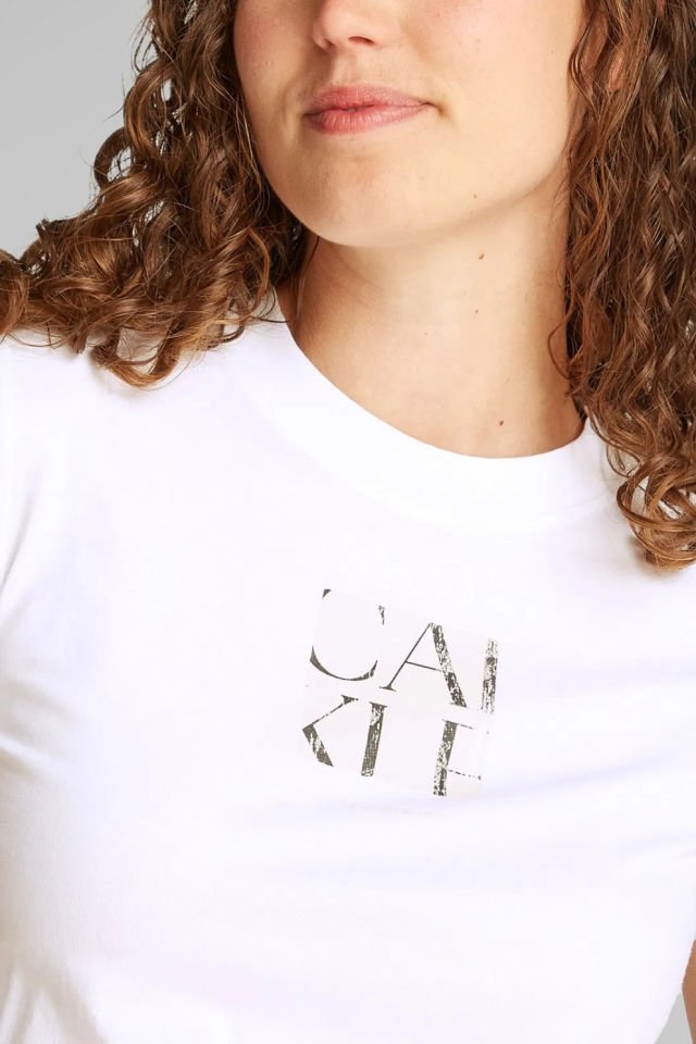 Calvin Klein Grafik Tişört Beyaz