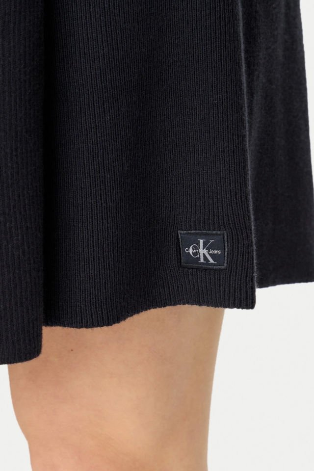 Calvin Klein Günlük Elbise Slim Fit Siyah