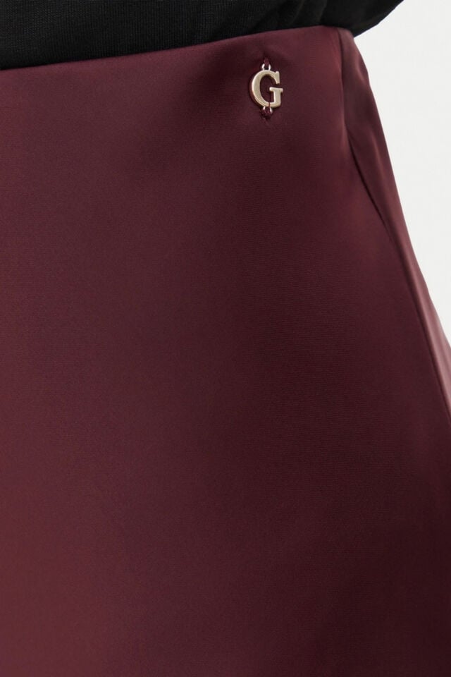 Guess Midi Etek Normal Kesim Bordo