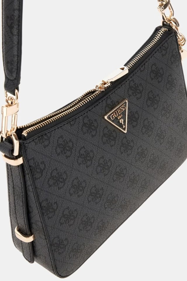 Guess Erica 4G Logolu Mini Omuz Çantası Siyah