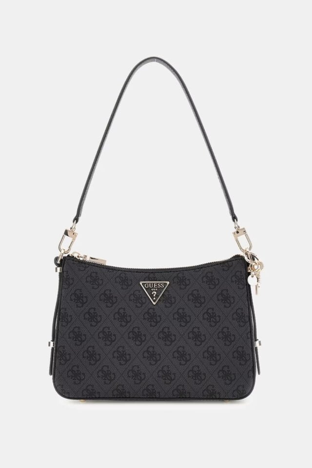 Guess Erica 4G Logolu Mini Omuz Çantası Siyah