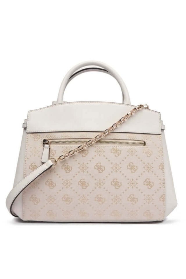 Guess Melinda Logo El Çantası Ekru