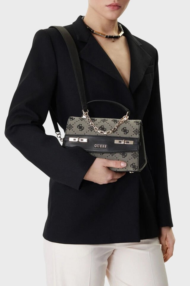 Guess Melinda 4G Logolu Çıkarılabilir Askılı Bayan Çanta