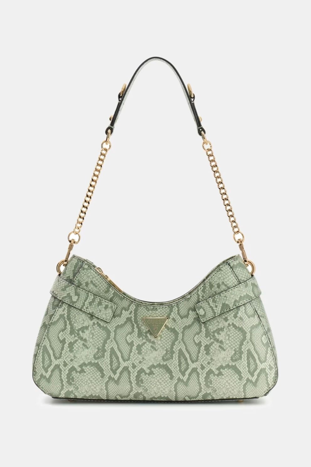 Guess Serenova Hayvan Desenli Omuz Çantası Açık Yeşil