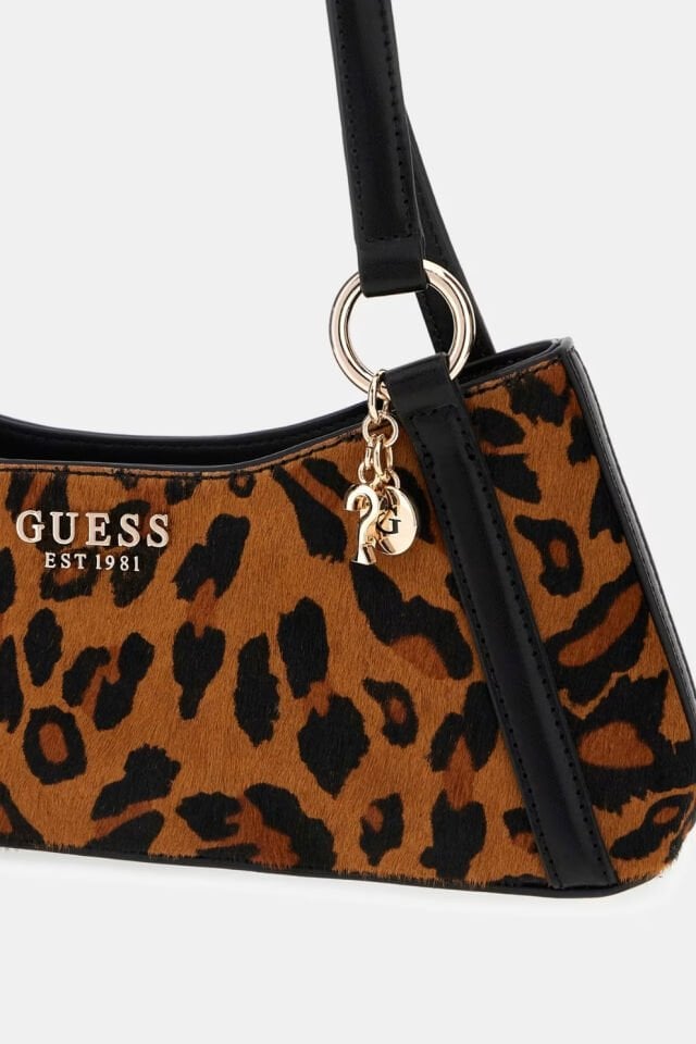 Guess Domitilla Hakiki Deri Omuz Çantası