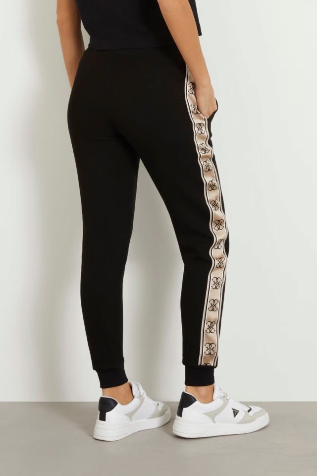 Guess Yanı Logolu Jogger Pantolon Siyah
