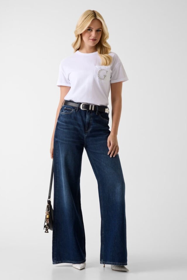 Guess İnci Tişörtü Beyaz