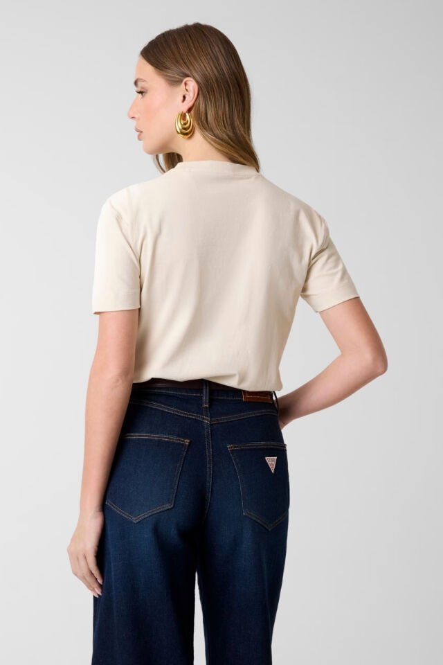 Guess Baskılı Tişört Bej