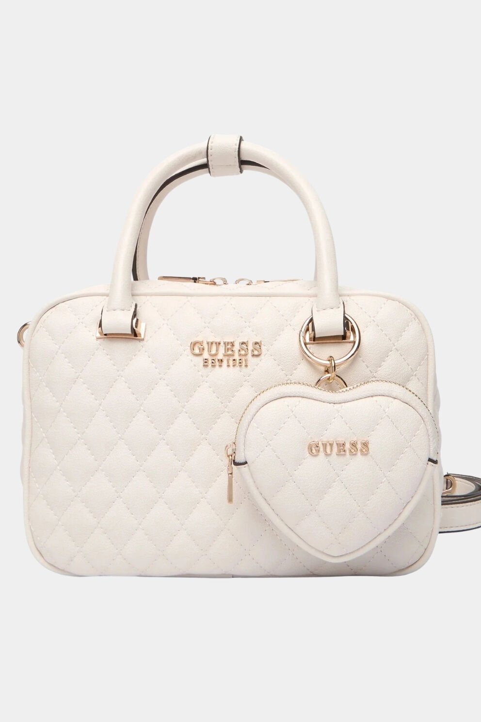Guess Atabey Kutu Kadın Beyaz El Çantası