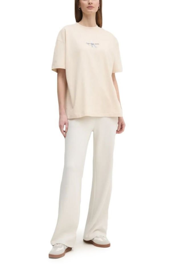 Calvin Klein Monogram Tişört Bej