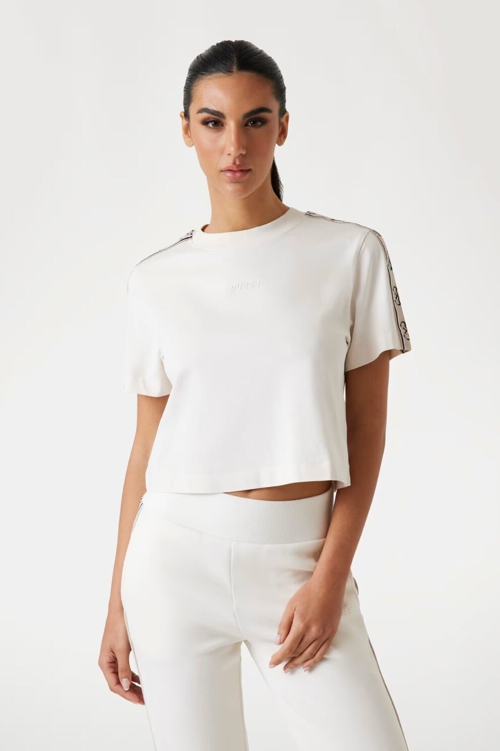 Guess Kadın T-Shirt Krem