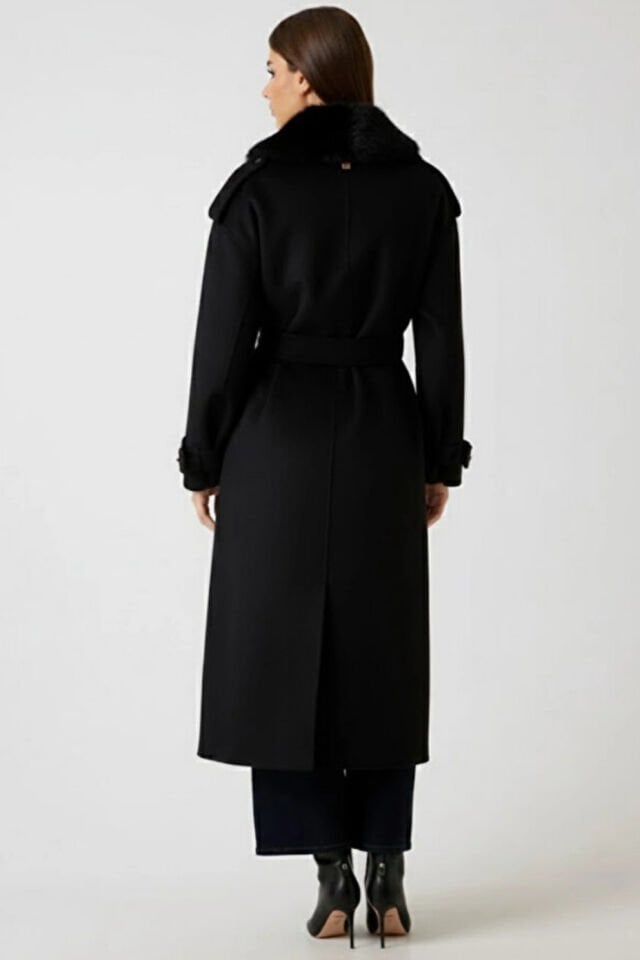 Guess Marciano Yün Karışımlı Palto Siyah