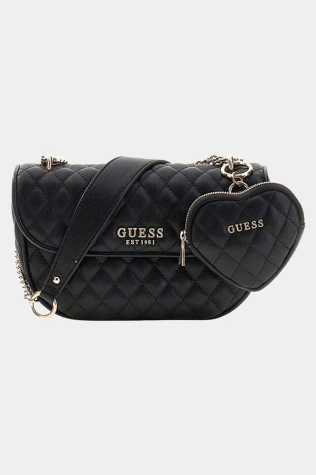 Guess Atabey Çapraz Askılı Kadın Siyah Omuz Çantası