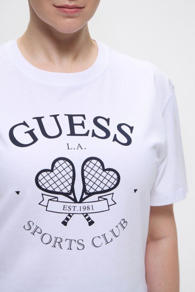 Guess Kadın Beyaz Tişört