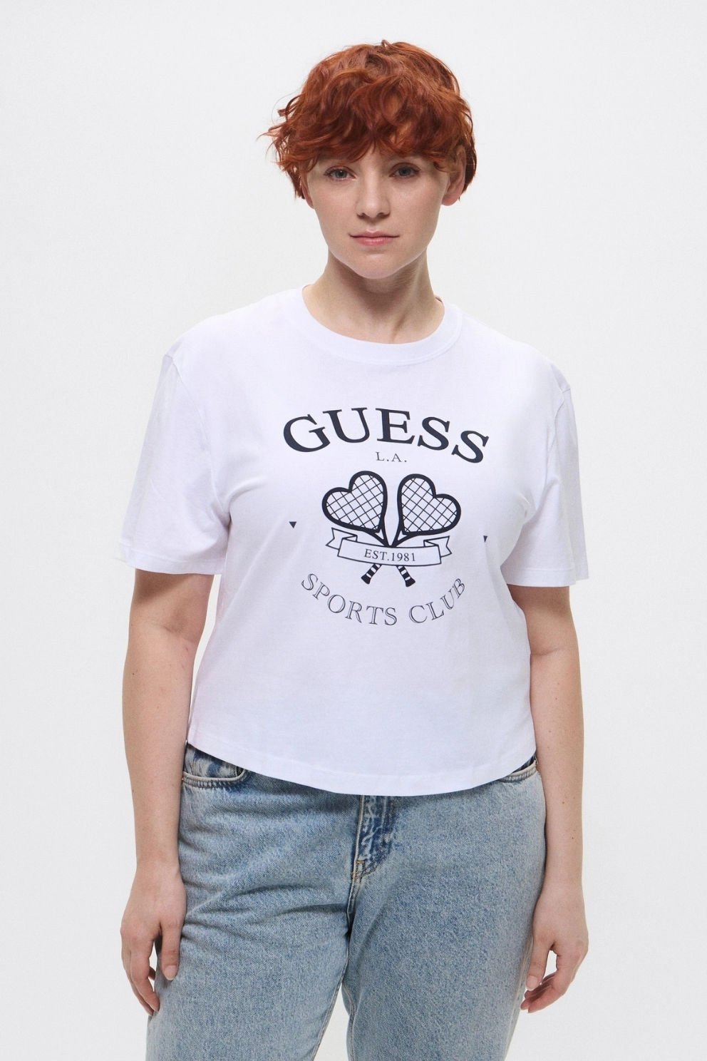 Guess Kadın Beyaz Tişört