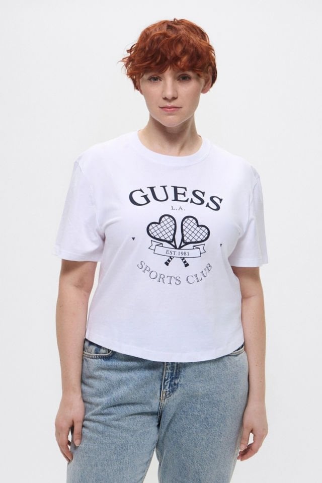Guess Kadın Beyaz Tişört