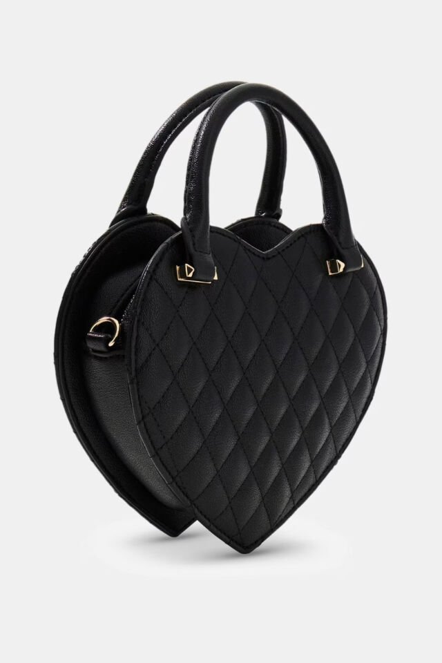 Guess Atabey Kapitone Mini Çapraz Askılı Çanta Siyah