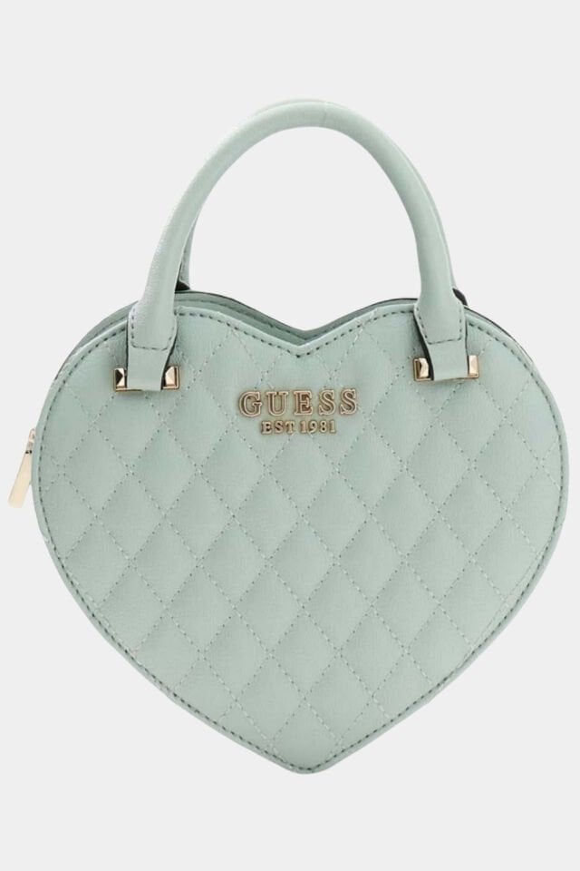 Guess Atabey Kapitone Mini Çapraz Askılı Çanta Yeşil